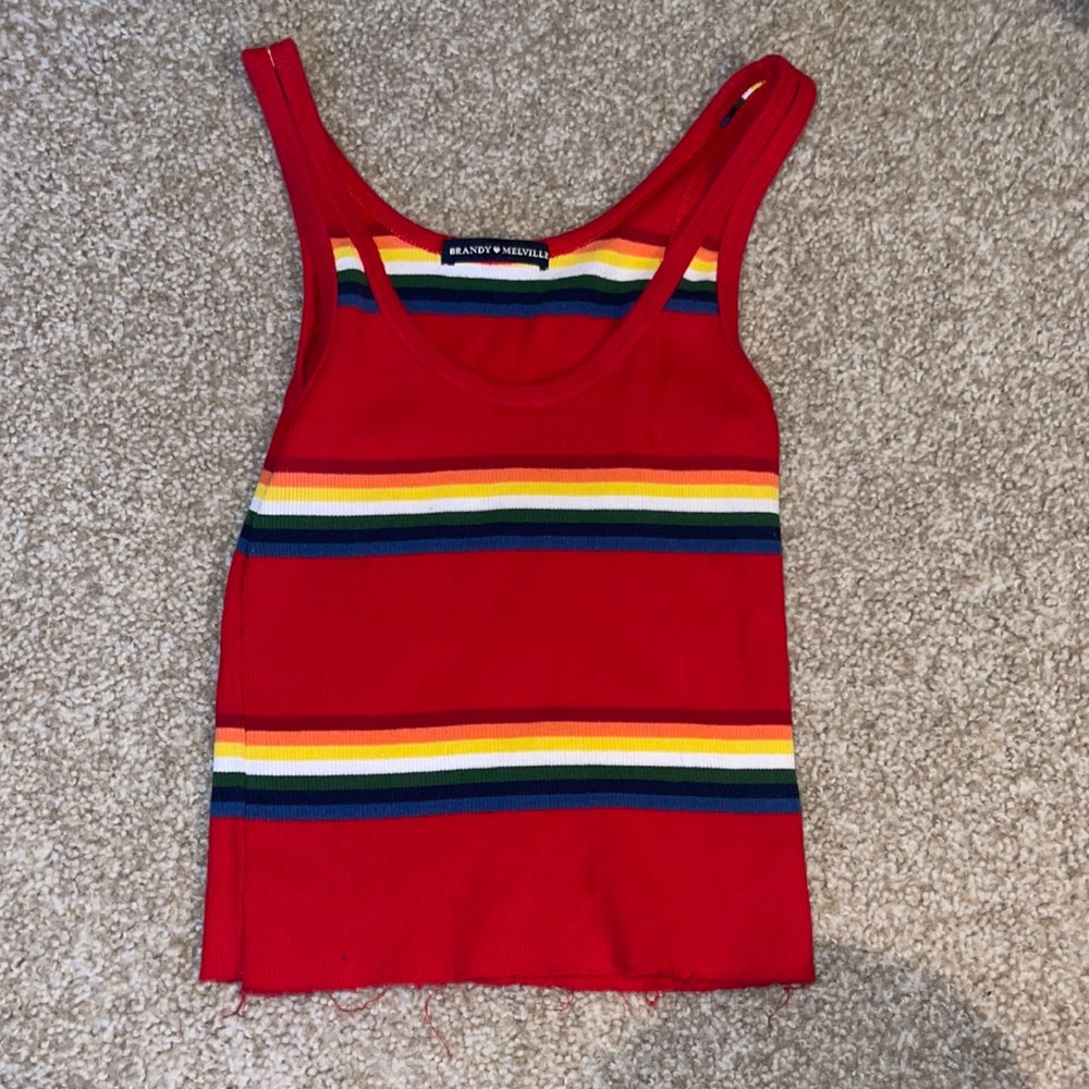 BRANDY MELVILLE RAINBOW TANK
